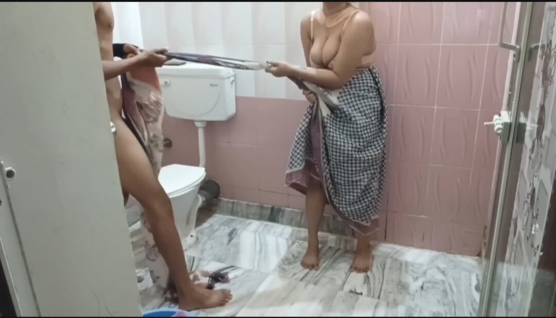 Younger stepbrother was masturbating while watching porn video